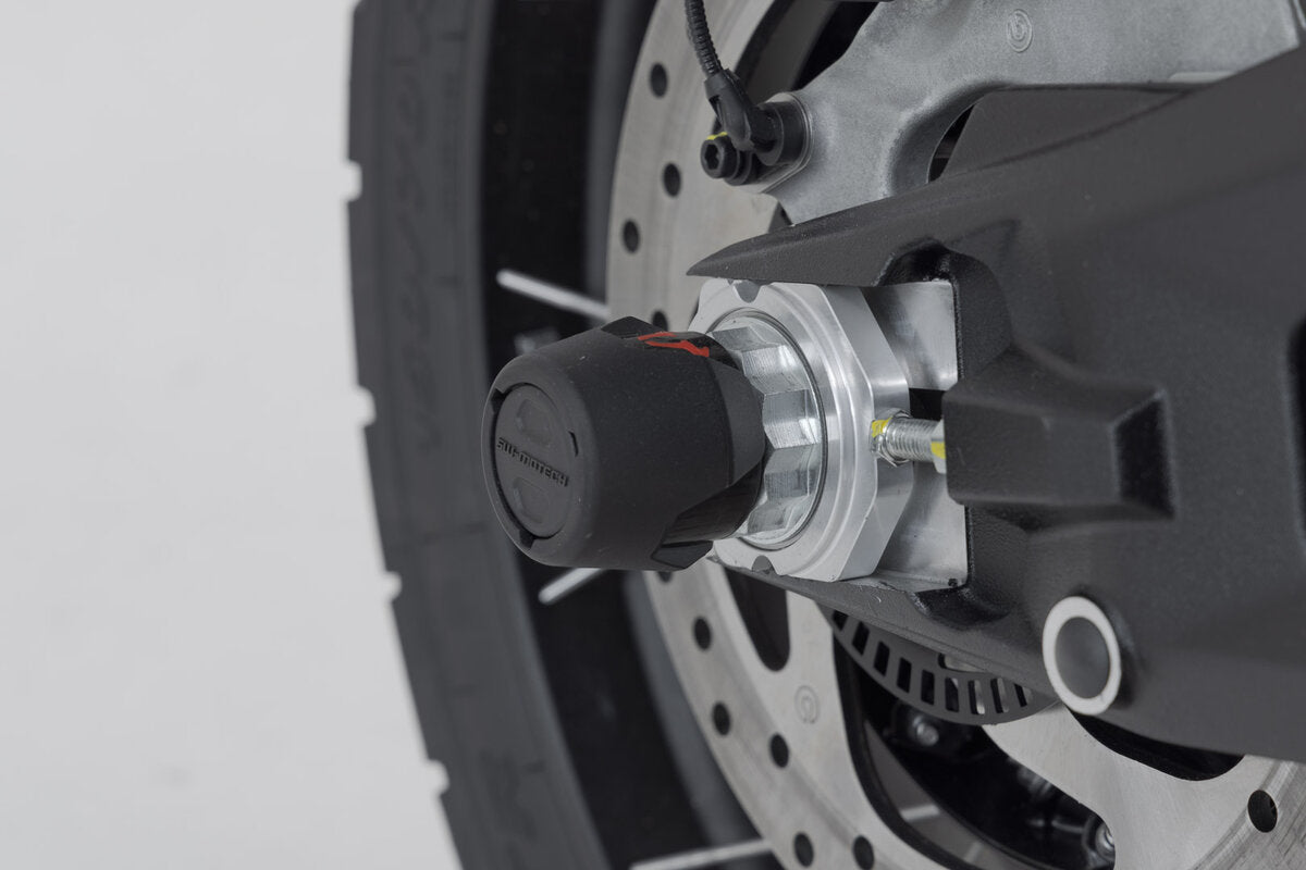 SW-Motech Sturzpad-Kit für Hinterachse | Schwarz. Ducati-Modelle (14-).