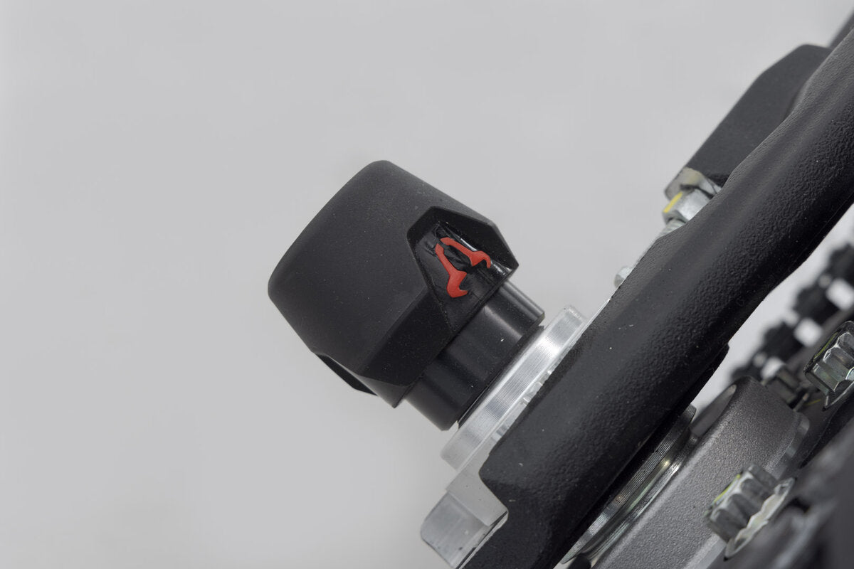 SW-Motech Sturzpad-Kit für Hinterachse | Schwarz. Ducati-Modelle (14-).
