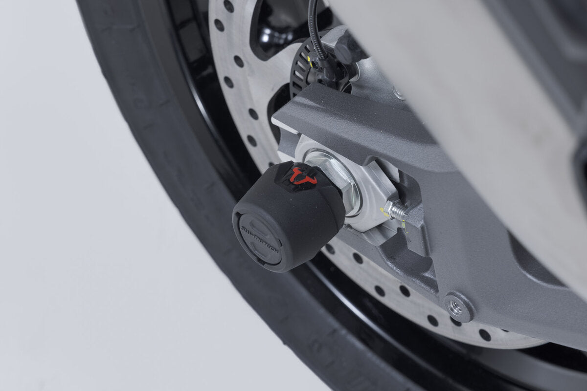 SW-Motech Sturzpad-Kit für Hinterachse | Schwarz. Ducati Multistrada V2 / V2 S (24-).