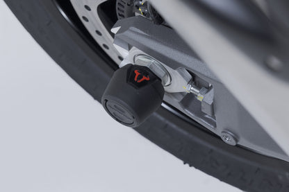 SW-Motech Sturzpad-Kit für Hinterachse | Schwarz. Ducati Multistrada V2 / V2 S (24-).