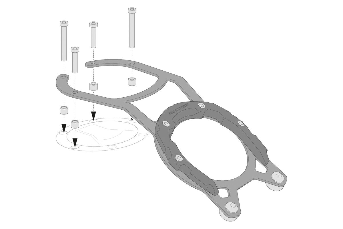 SW-Motech PRO Tankring | Schwarz. Moto Guzzi V85 TT (19-23).