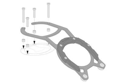 SW-Motech PRO Tankring | Schwarz. Moto Guzzi V85 TT (19-23).