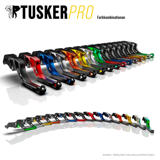 Spiegler Bremstechnik | TUSKER PRO Brems- und Kupplungshebel | SET | mit ABE | passend für Kawasaki Z900 - Modelle (2017-2024)