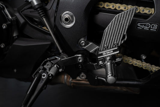 Gilles Fußrastenanlage VCR38GT2 | verstellbar | BLACK | passend für BMW S 1000 XR / M 1000 XR - Modelle (2020-2025)