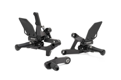 Gilles Fußrastenanlage VCR38GT2 | verstellbar | BLACK | passend für BMW S 1000 XR / M 1000 XR - Modelle (2020-2025)