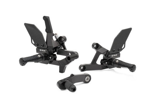 Gilles Fußrastenanlage VCR38GT2 | verstellbar | BLACK | passend für BMW S 1000 XR / M 1000 XR - Modelle (2020-2025)